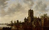 Jan Josephsz van Goyen River Landscape With The Pellecussen Gate Near Utrecht painting
