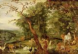 The Garden of Eden Prints - The Garden of Eden by Jan the Elder Brueghel