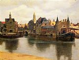 Jan Vermeer View of Delft painting