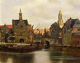 Jan Vermeer View of Delft painting