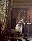Jan Vermeer Allegory of the Faith painting