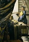 Jan Vermeer The Artists Studio painting