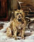 Master Bedroom Prints - Waiting for Master by Jane Bennett Constable