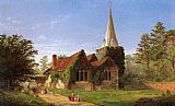 Jasper Francis Cropsey The Church at Stoke Poges