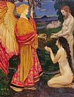 JBL Shaw The Angel offering the fruits of the Garden of Eden to Adam and Eve painting