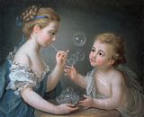 Jean-Etienne Liotard Children blowing bubbles