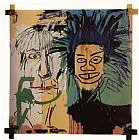 Jean-michel Basquiat Dos Cabezas painting