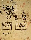 Jean-michel Basquiat God Law painting
