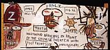 Chinese Prints - Hollywood Africans in Front of The Chinese by Jean-michel Basquiat
