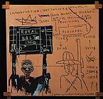 Jean-michel Basquiat Native Carrying Some Guns Bibles Amorites on Safari painting