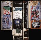 Portrait of a Young Man with Open Collar Paintings and Prints - Portrait of The Artist As a Young Derelict by Jean-michel Basquiat