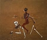 Jean-michel Basquiat Riding with Death