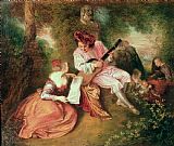 Jean Antoine Watteau The Scale of Love