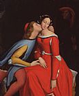 Jean Auguste Dominique Ingres Francesca da Rimini and Paolo Malatestascene painting