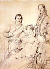 Jean Auguste Dominique Ingres Jospeh Woodheda And His Wife, Born Harriet Comber, And Her Brother, Henry George Wandesford Comber