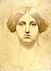 Jean Auguste Dominique Ingres Study of Baronne James De Rothschild, Born Betty Von Rothschild painting