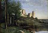 Jean Baptiste Camille Corot Ruins of the Chateau de Pierrefonds painting