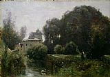 Jean Baptiste Camille Corot Souvenir of the Villa Borghese painting