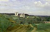 Jean Baptiste Camille Corot View of the Chateau de Pierrefonds painting