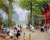 Jean Beraud The Chalet du Cycle in the Bois de Boulogne