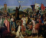 Jean Victor Schnetz Procession of Crusaders around Jerusalem