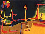 Joan Miro Man And Woman in Front of a Pile of Excrement