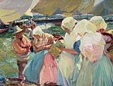 Joaquin Sorolla y Bastida Fisherwomen on the Beach
