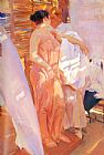 Joaquin Sorolla y Bastida The Pink Robe