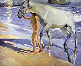 Joaquin Sorolla y Bastida Washing the Horse