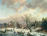 Johannes Petrus van Velzen Winter Scene