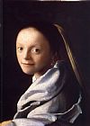 Johannes Vermeer Study of a Young Woman painting