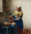 Johannes Vermeer The Milkmaid painting