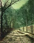 John Atkinson Grimshaw Tree Shadows in the Park Wall painting
