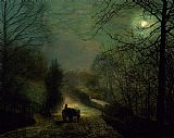 John Atkinson Grimshaw Forge Valley