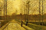 John Atkinson Grimshaw In the Golden Gloaming