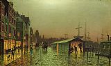 John Atkinson Grimshaw Liverpool Docks painting