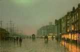 John Atkinson Grimshaw Liverpool Docks from Wapping