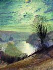 John Atkinson Grimshaw On the Tees near Barnard Castle painting