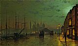 John Atkinson Grimshaw Prince's Dock Hull painting