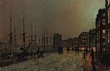 John Atkinson Grimshaw Shipping on The Clyde painting