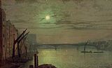 John Atkinson Grimshaw Southwark Bridge painting