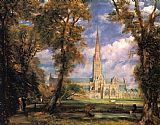 John Constable Salisbury Cathedral From The Bishops' Grounds painting