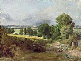 Lane Paintings - The Entrance to Fen Lane by Constable John by John Constable