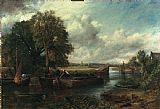 John Constable View of the Stour near Dedham painting