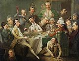 John Hamilton Mortimer  A Caricature Group painting
