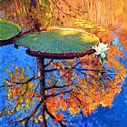 John Lautermilch Colors of Fall on the Lily Pond