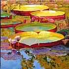 John Lautermilch Golden Light on Pond