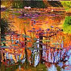 John Lautermilch Ripples on Fall Pond