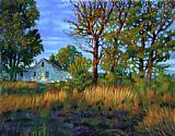 John Lautermilch Sunset on Country Home