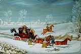 John Pollard Mail Coach in the Snow